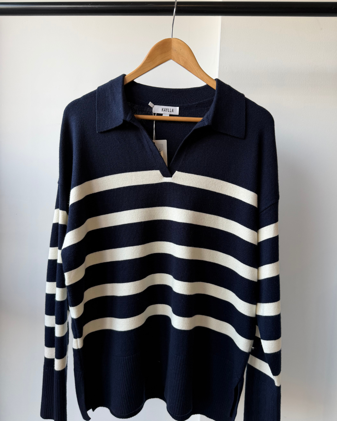 Harriet Striped V-Neck Jumper