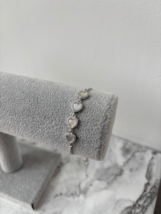 Annie multi-heart bracelet