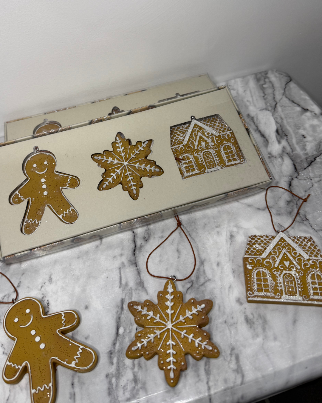 Gingerbread Christmas Tree Ornaments