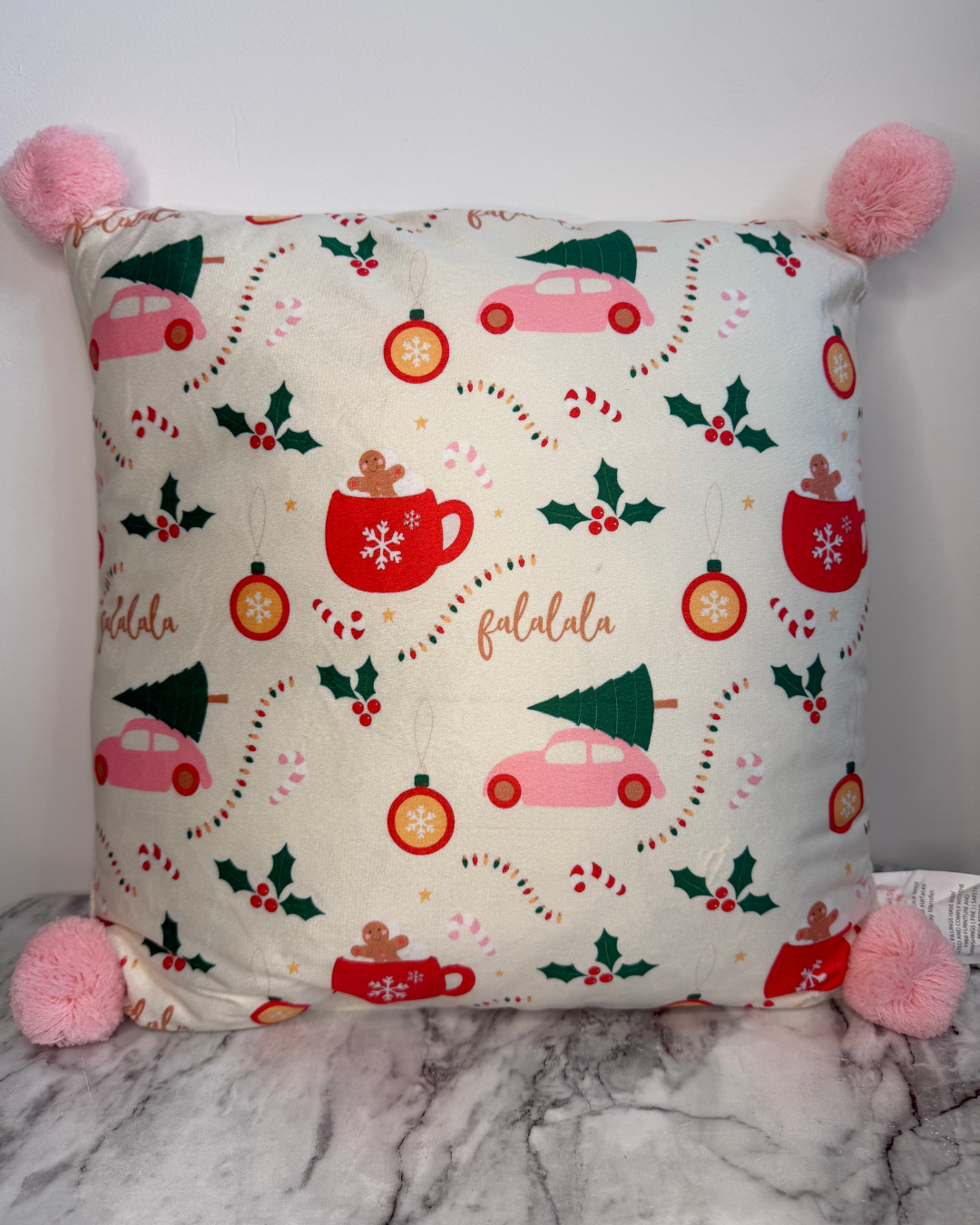 Fa-la-la-la Christmas Pillow