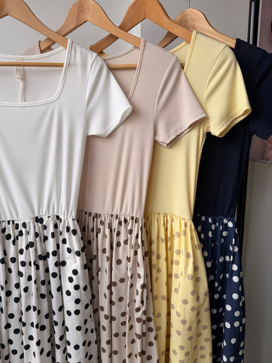 Pippa polka dot dress 