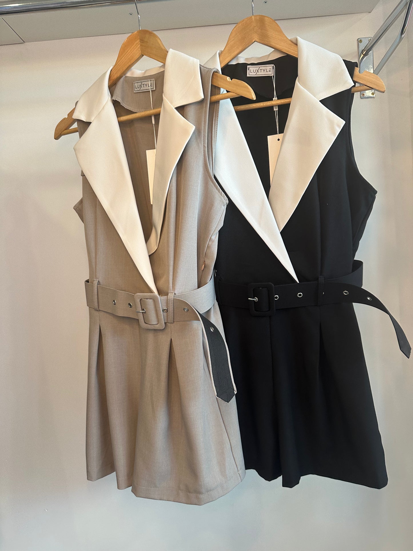 Molly Sleeveless Blazer Playsuit