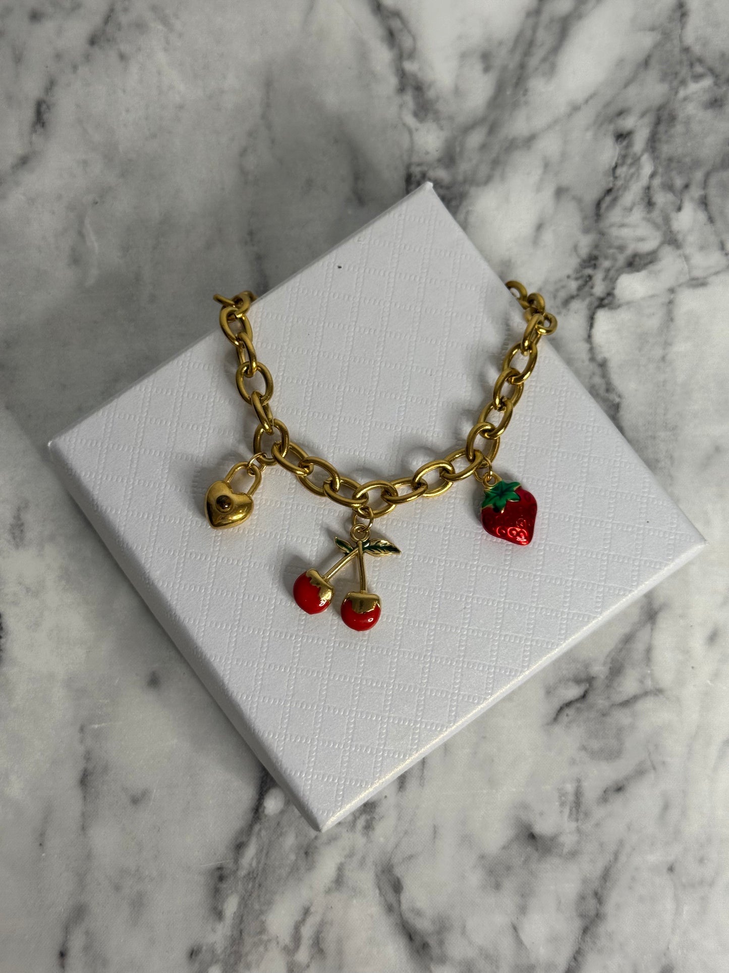 Scarlett Fruit Charm Bracelet