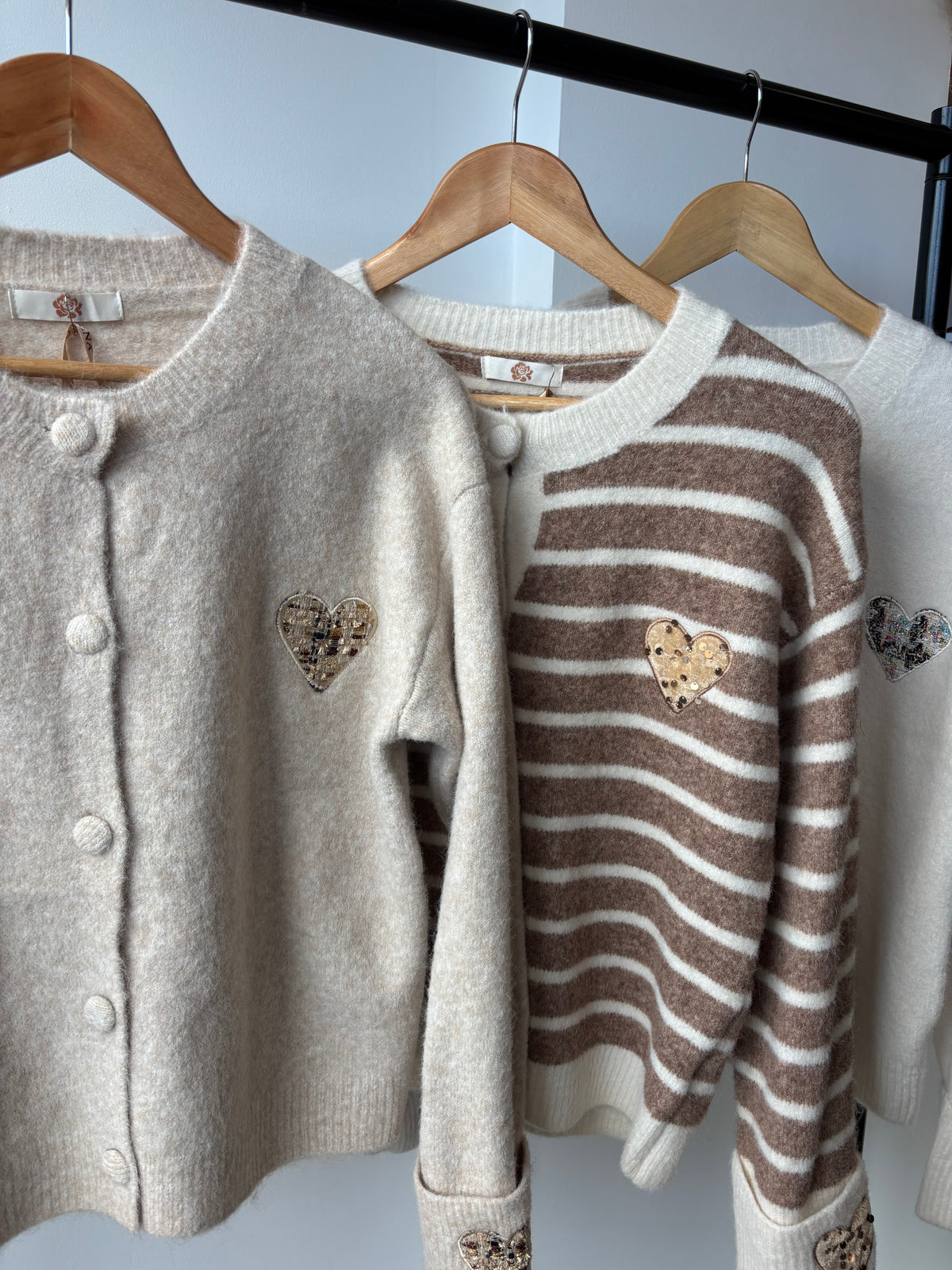 Tessa Embroidered Heart Cardigan
