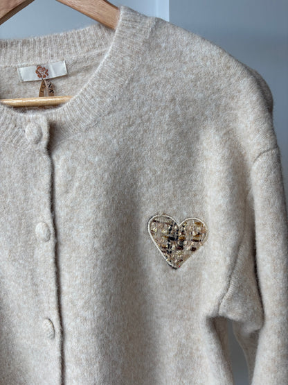 Tessa Embroidered Heart Cardigan