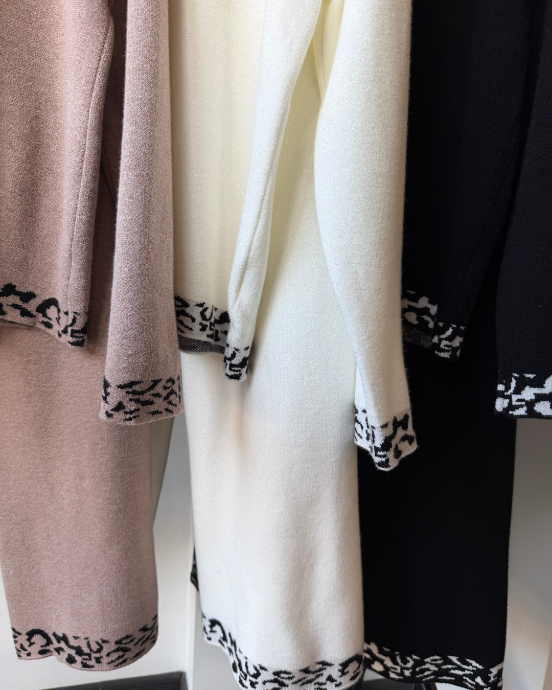 Valerie Leopard Trim Knitwear Co-Ord