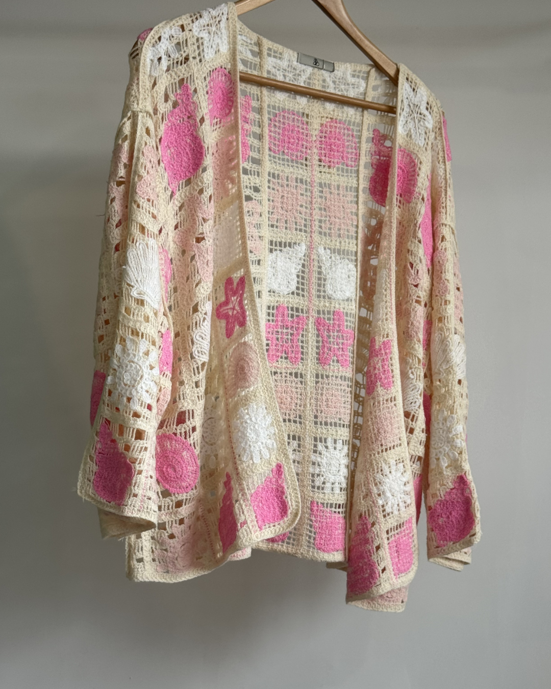 Lana Crochet Knit Cardigan