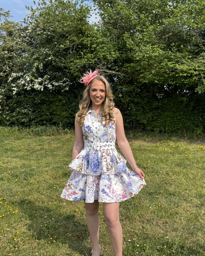 Bridget Collar Ruffle Dress