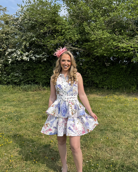 Bridget Collar Ruffle Dress