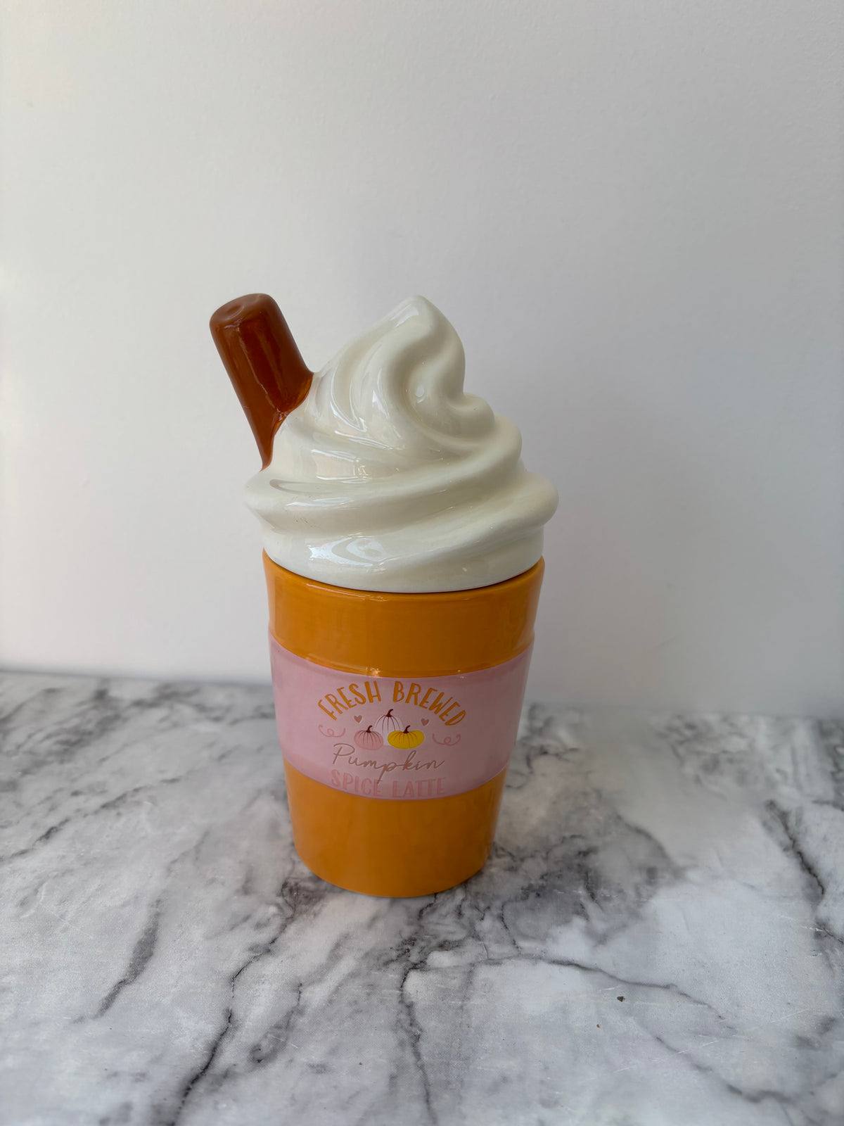 Pumpkin spice latte wax melt burner