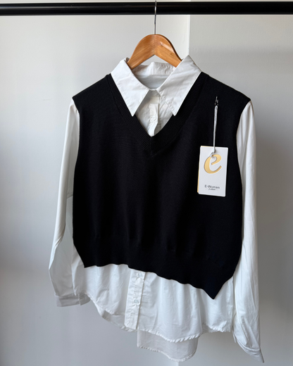 Alexa Shirt & V-Neck Combo