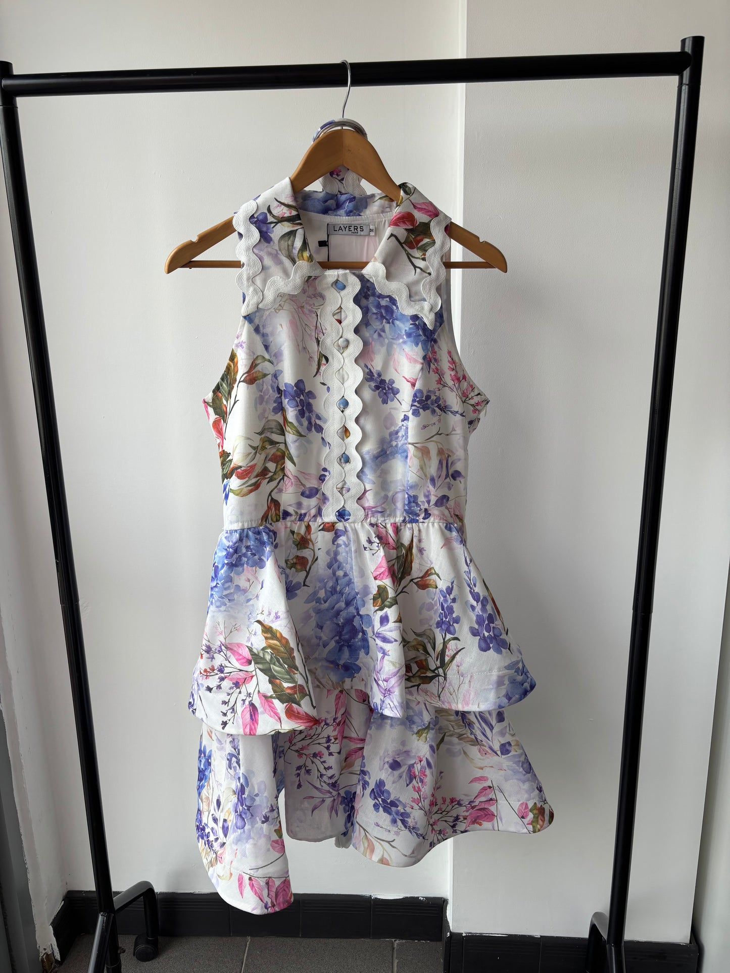 Bridget Collar Ruffle Dress