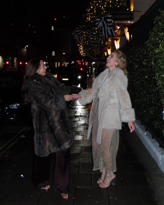 Taylor Faux Fur Wrap Cord Coat