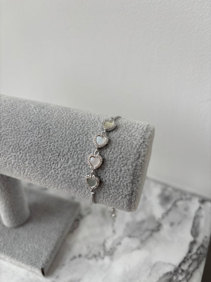Annie multi-heart bracelet