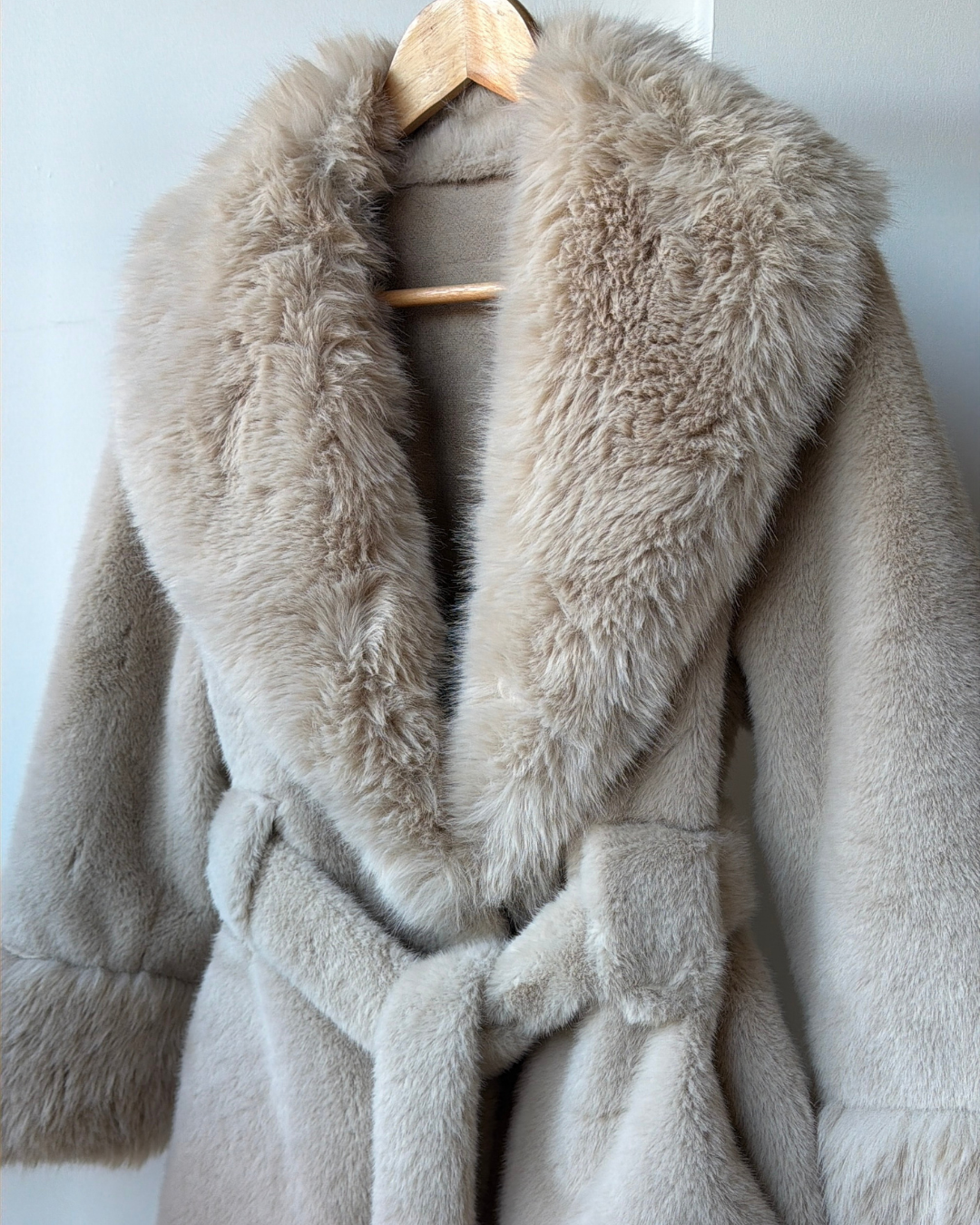 Taylor Faux Fur Wrap Cord Coat