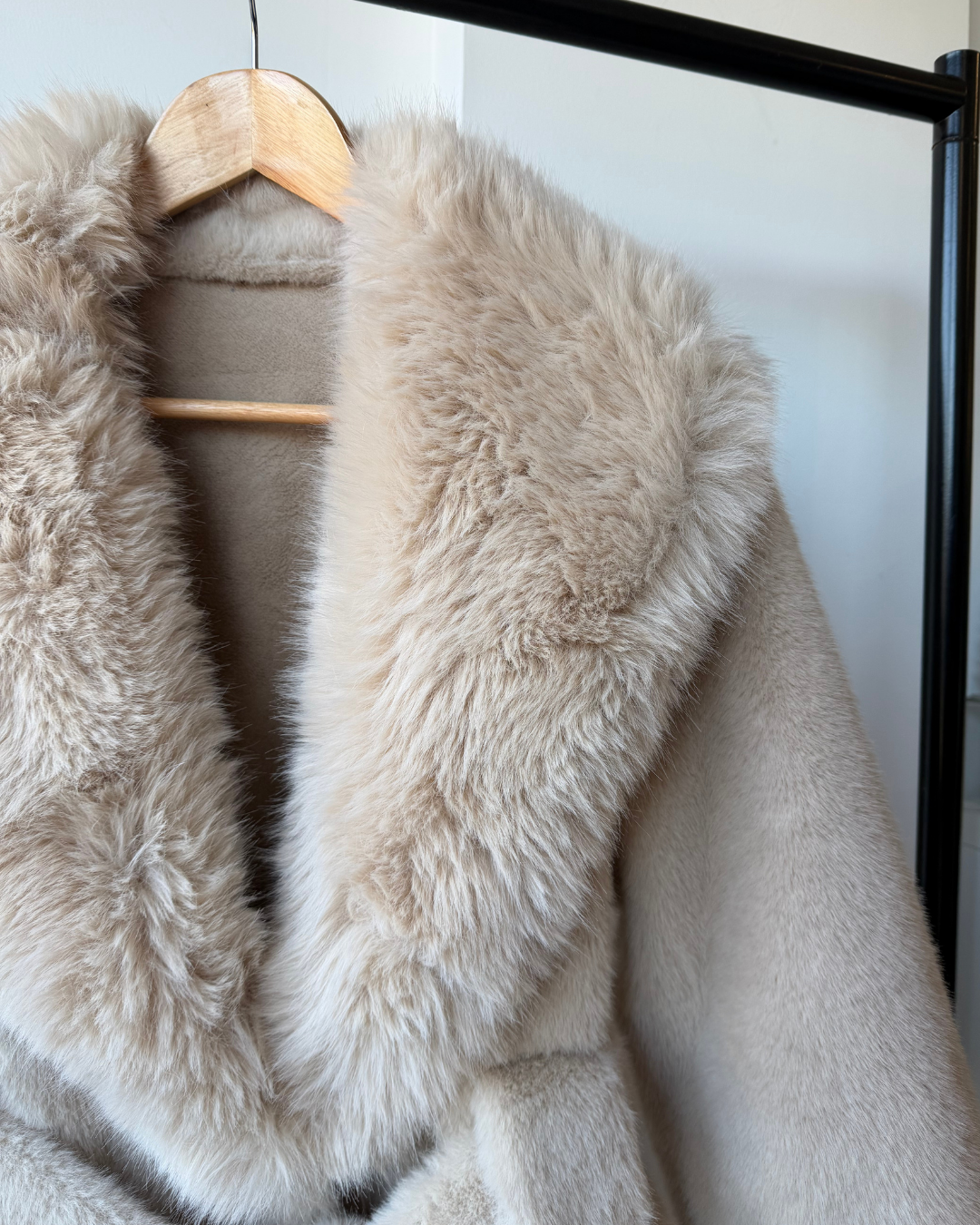 Taylor Faux Fur Wrap Cord Coat