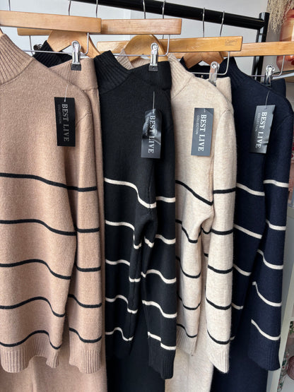 Susie Knitted Stripe Set