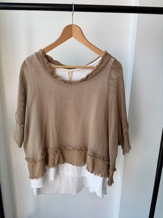 Rose layered top