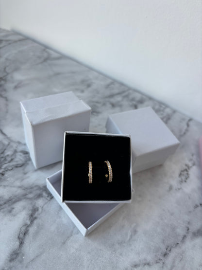 Poppy Sparkle Hoop Earrings