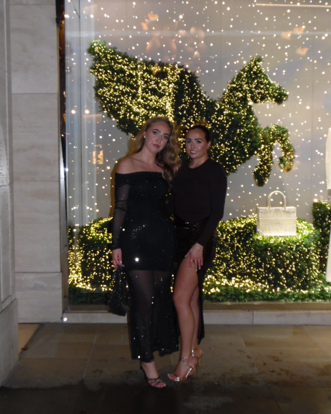 Grace Ruched Sequin Slit Maxi Skirt