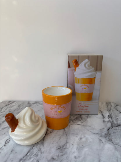 Pumpkin spice latte wax melt burner
