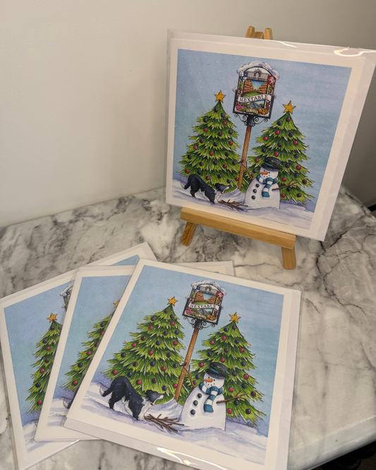 Hextable Snowman Christmas Card