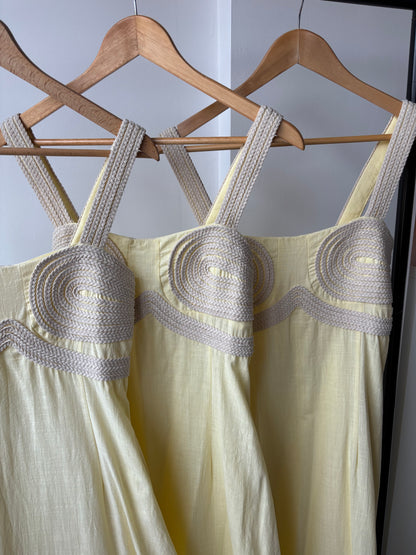 Carmen Summer Dress With Rope Detailing