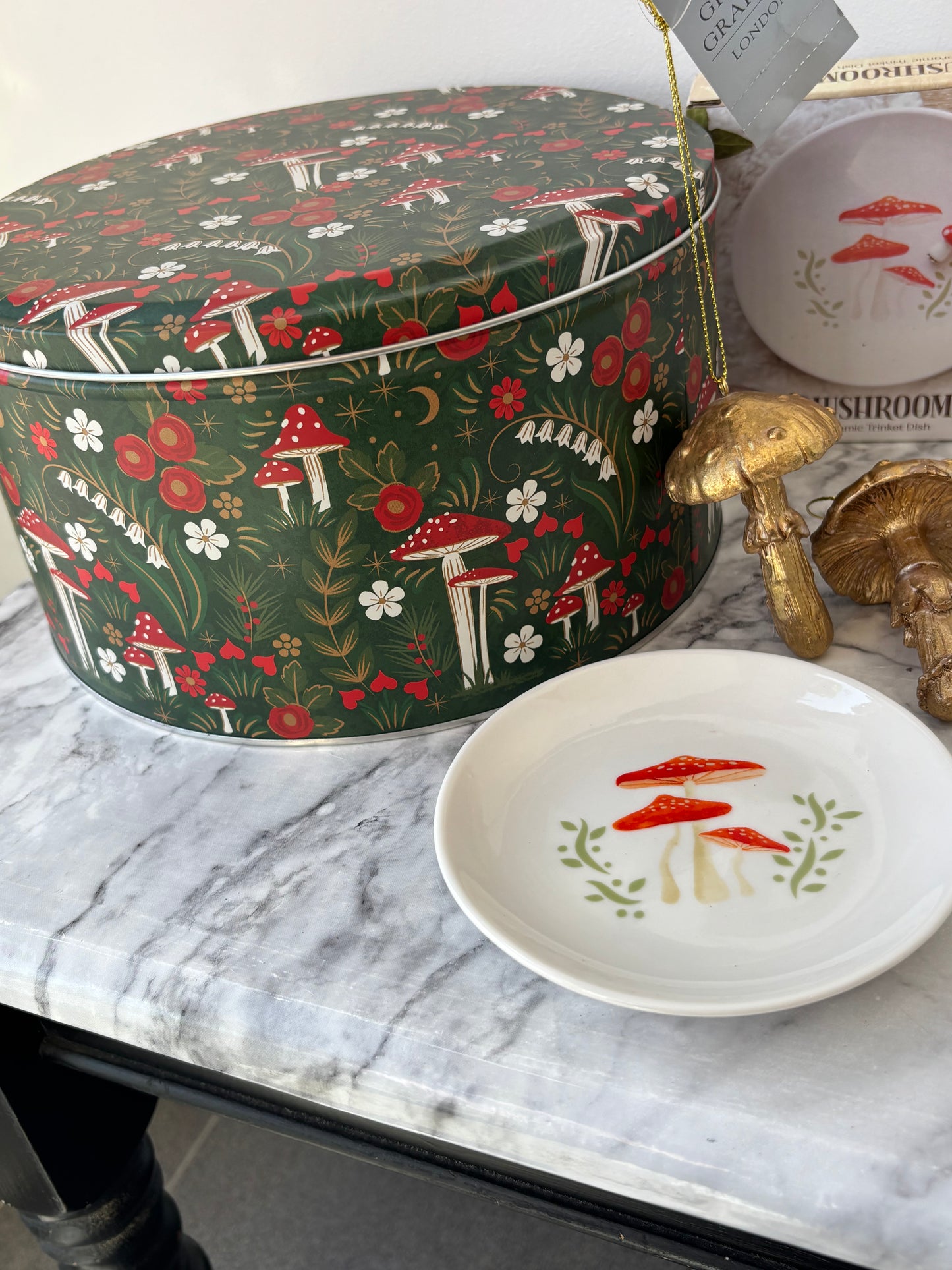Mushroom trinket tray