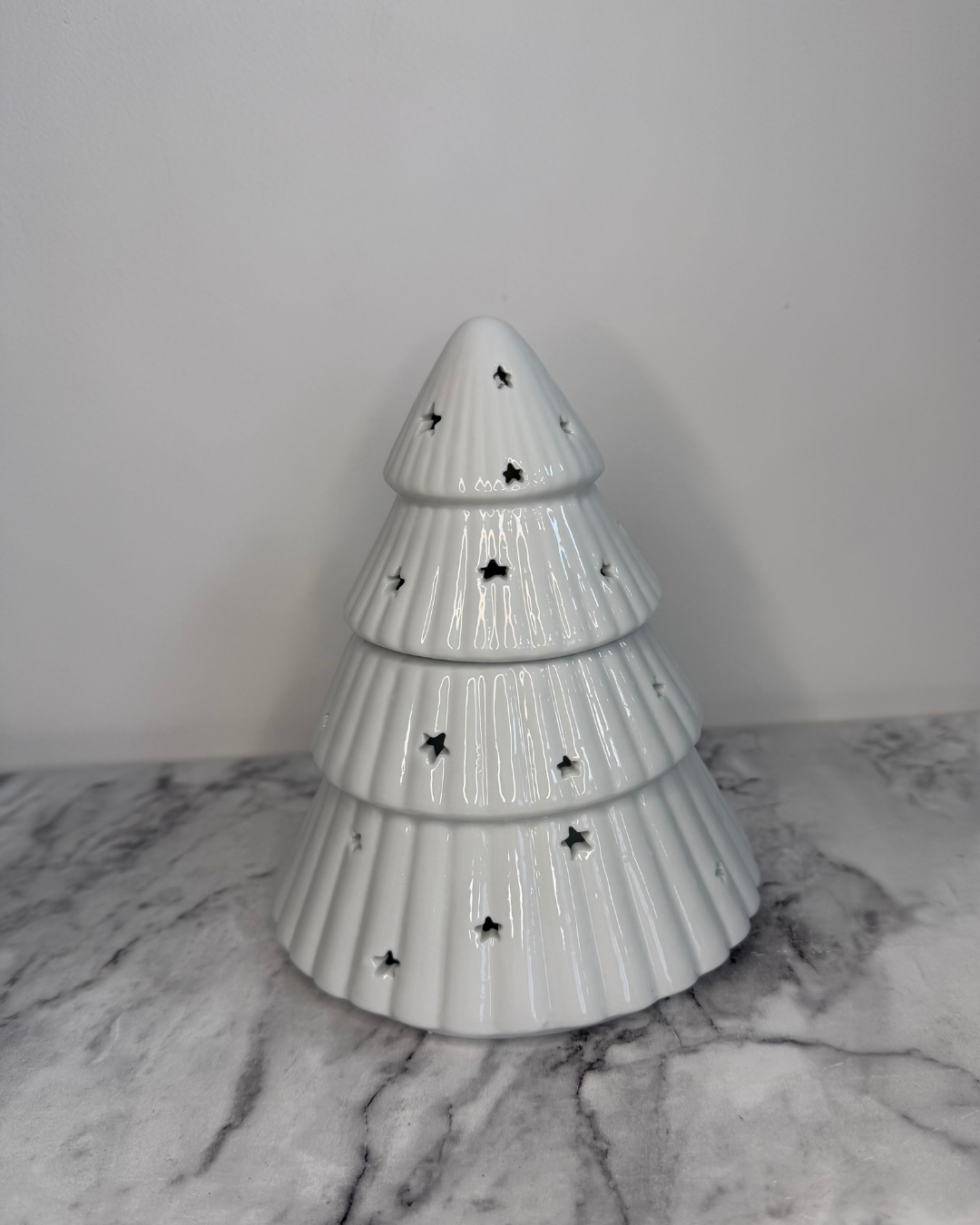 White Tree Candle Holder