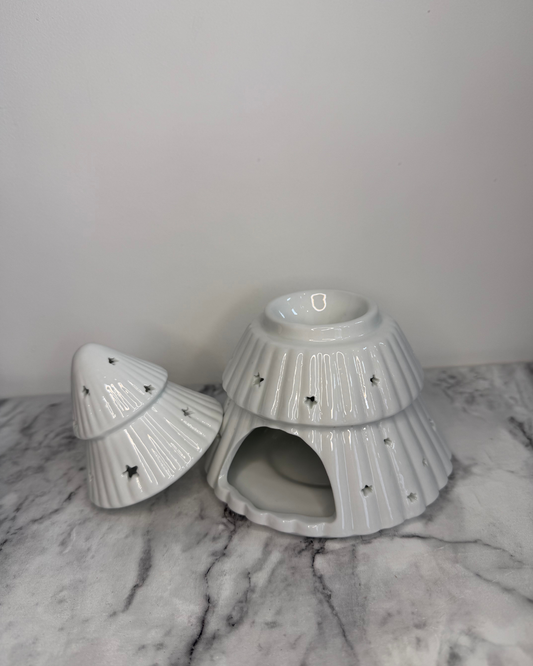 White Tree Candle Holder