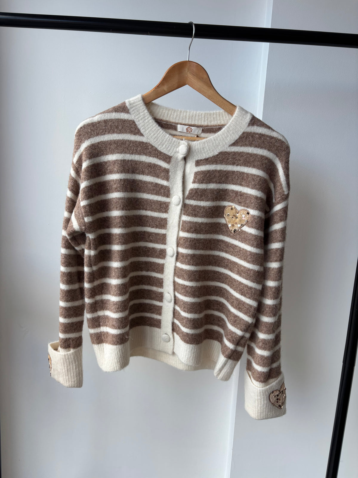 Tessa Embroidered Heart Cardigan