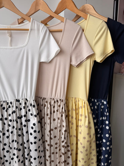 Pippa Polka Dot Dress  ￼￼
