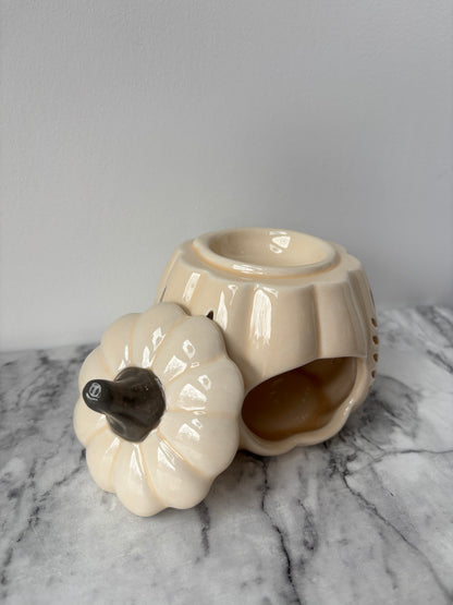 Pumpkin wax burner
