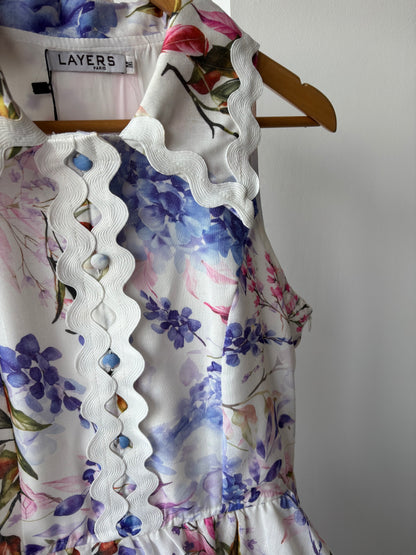 Bridget Collar Ruffle Dress