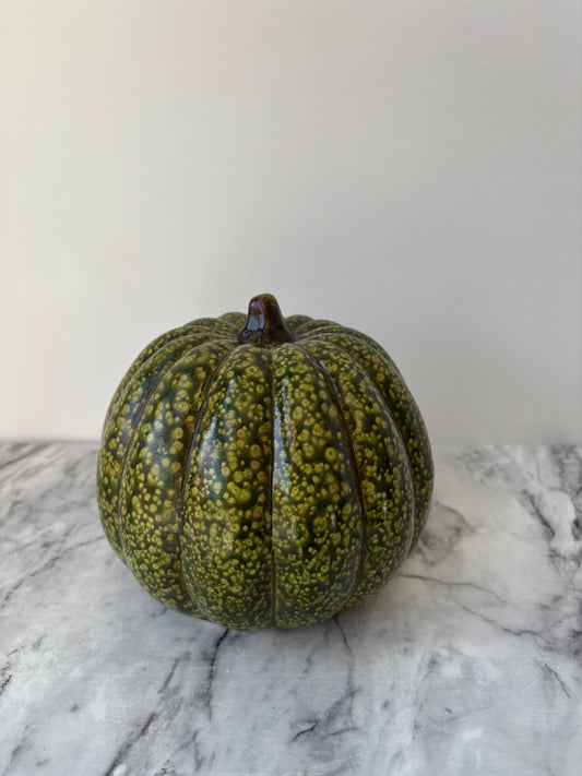 Green pumpkin ornament