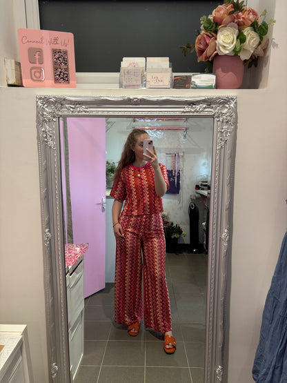 Zoe Zig Zag Two Piece Set