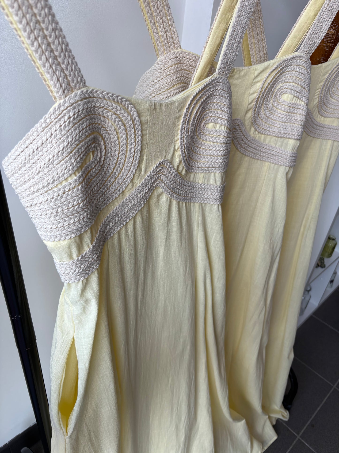 Carmen Summer Dress With Rope Detailing