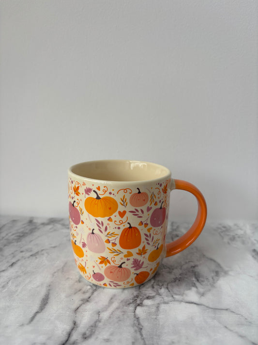 Pumpkin print mug