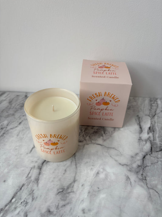 Pumpkin spiced latte candle