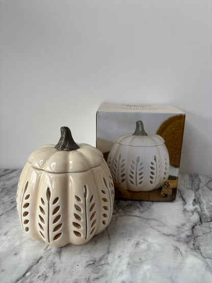 Pumpkin wax burner