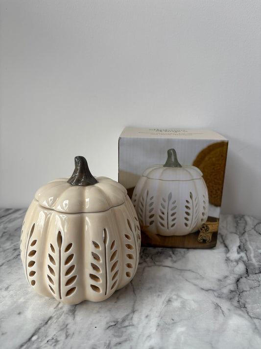 Pumpkin wax burner