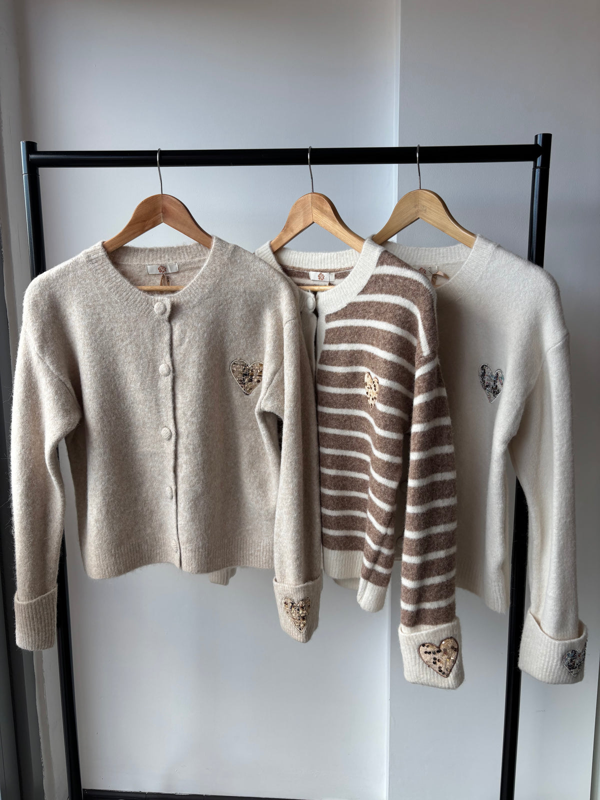 Tessa Embroidered Heart Cardigan