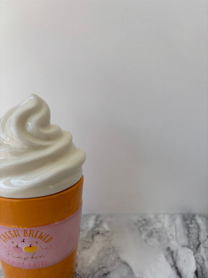 Pumpkin spice latte wax melt burner