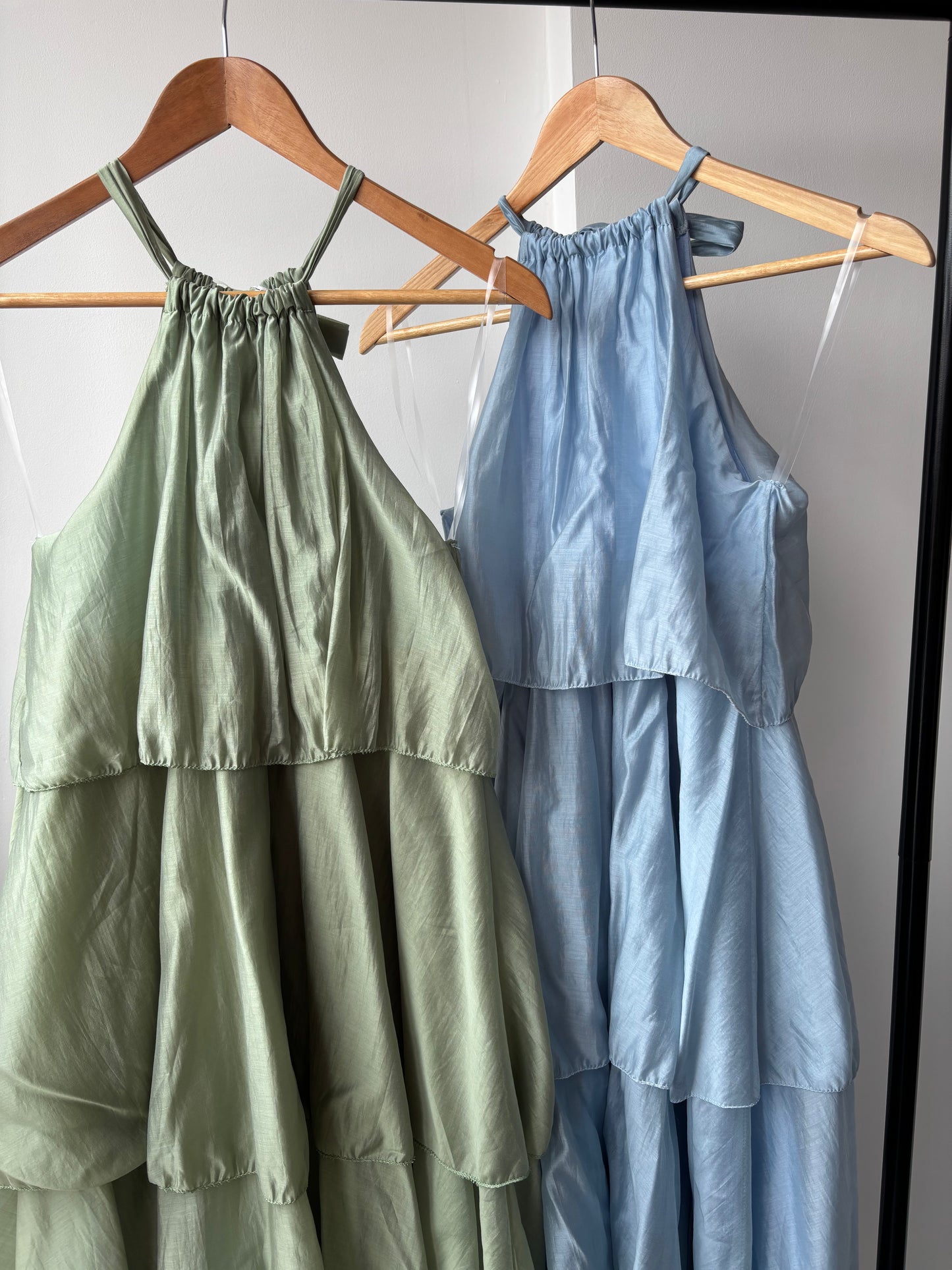 Ophelia Tiered Halter-Neck Dress