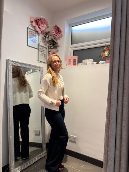 Tessa Embroidered Heart Cardigan