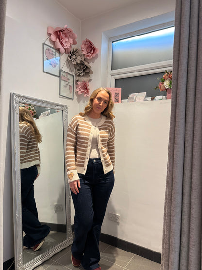 Tessa Embroidered Heart Cardigan
