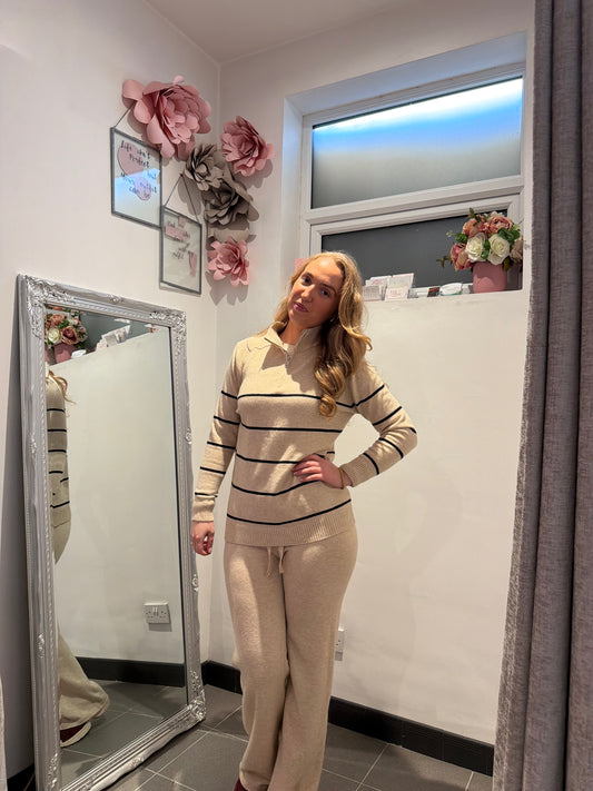 Susie Knitted Stripe Set