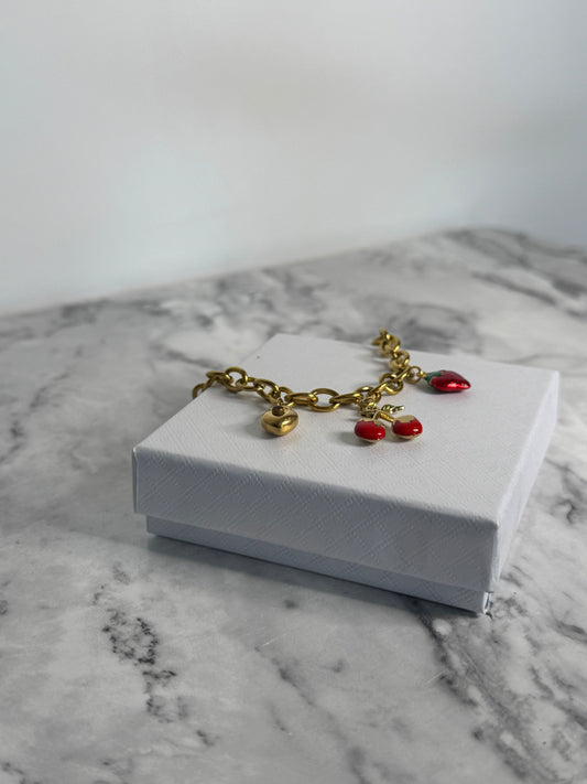 Scarlett Fruit Charm Bracelet