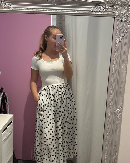 Pippa Polka Dot Dress  ￼￼